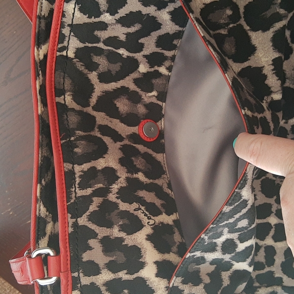 👀 HUGE LEOPARD COACH TOTE - Picture 11 of 13